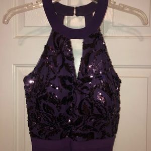 Purple prom dress